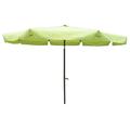 International Caravan YF-1104-3M and LG Outdoor 10 Foot Aluminum Umbrella with Flaps Light Green YF-1104-3M/LG